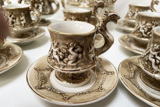 R. Capodimonte (M.A.S.) - Kaffeeservice für 10 Personen