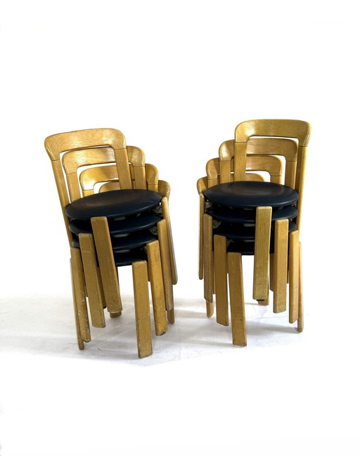 8x Bruno Rey chair model 33, Kusch & co '70
