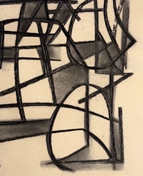 Image 1 of Silvin BRONKART - Magnificent abstract work from 1949 - museum quality