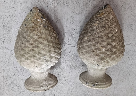 Stone Pinecone Ornaments – Garden accessories (photo 13 of 14)