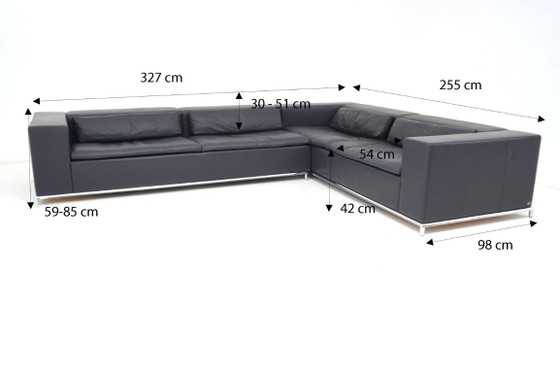 de Sede DS 7 desede Sofá Sillón Sofá esquinero Cuero azul oscuro – Sofás esquineros (photo 3 of 17)