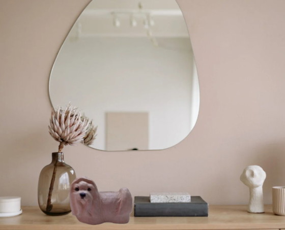 Image 1 of Shih Tzu in pelle artigianale di metà secolo – "Chateau Leather" (Canada)