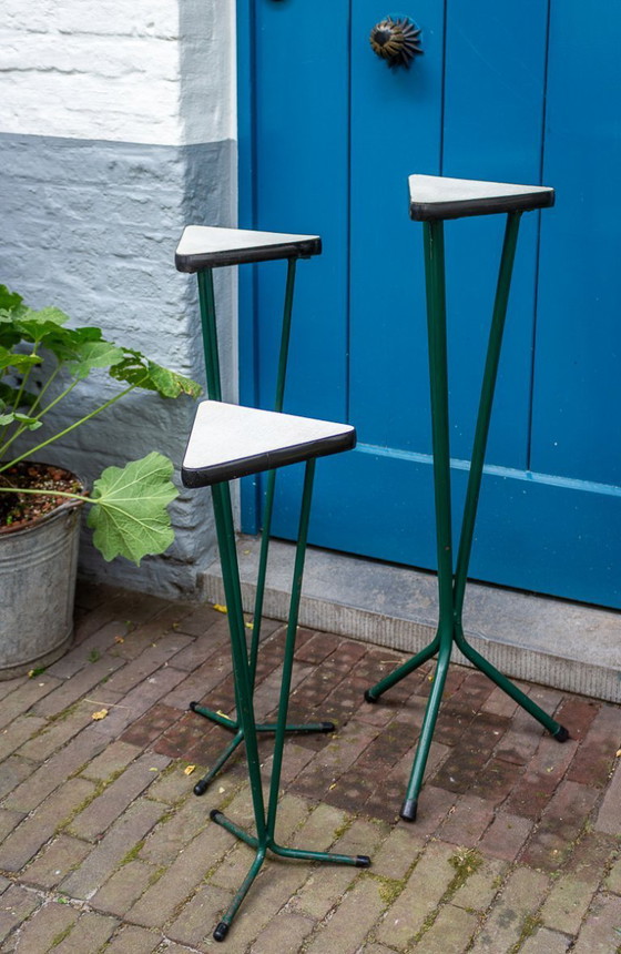 Image 1 of Ensemble de 3 supports géométriques pour plantes - table à plantes