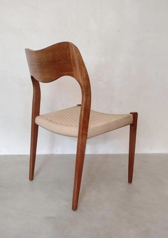 4 Sedie da pranzo danesi Modello No.71 - Niels O. Møller – Niels Otto Møller, Wood (photo 3 of 10)