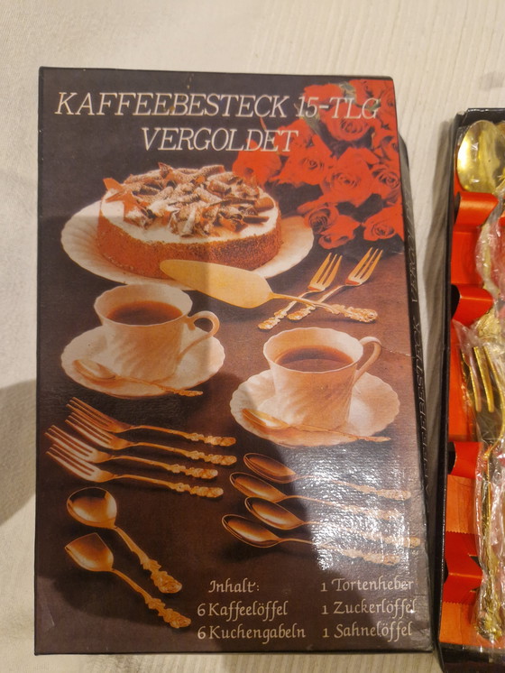 Image 1 of Bellissimo set di posate color oro da 15 pezzi