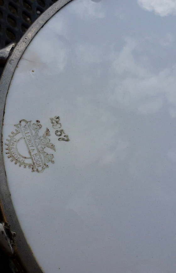 Image 1 of Bandeja ovalada grande de estilo Art Déco, pieza decorativa poco común.