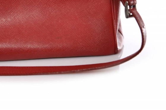 Image 1 of Prada, borsa tote Galleria in pelle saffiano rossa.