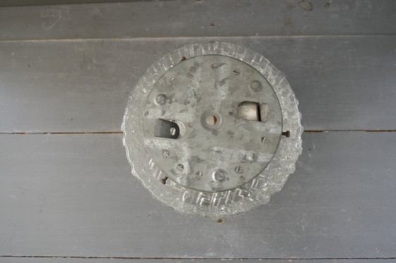 Plafoniera di design vintage in vetro strutturato trasparente – Plafoniere, Metallo (photo 14 of 15)