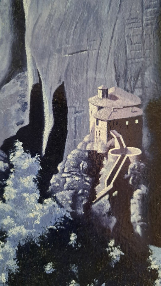 Meteora – schilderijen tekeningen, Wood, Canvas (photo 2 of 5)