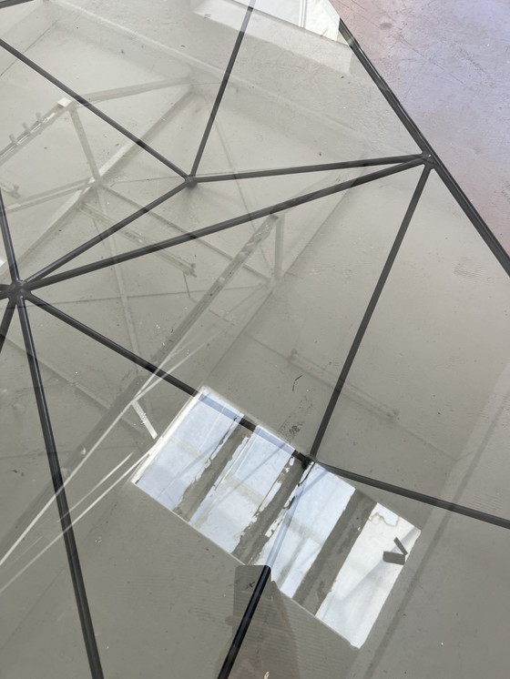 Image 1 of B&B Italia Alanda coffee table glass table 80s Paolo Piva designer table vintage