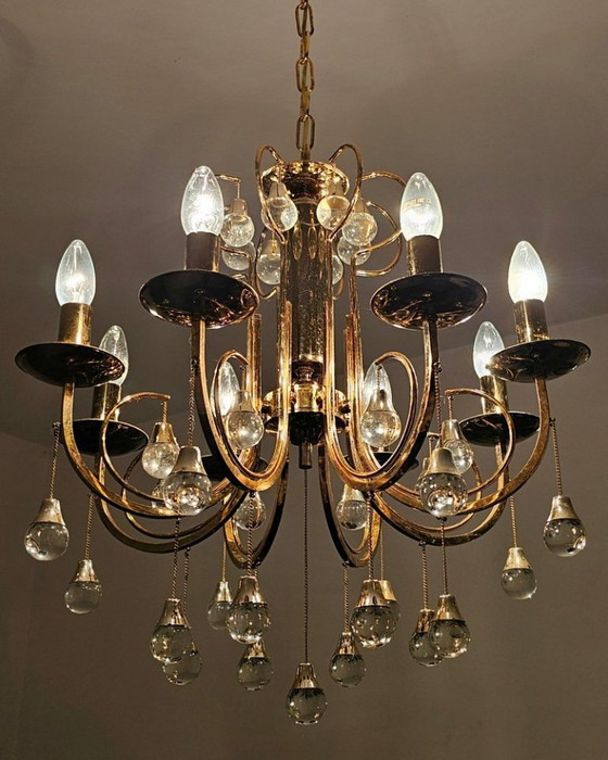 Image 1 of Lampadario Gaetano Sciolari anni '60