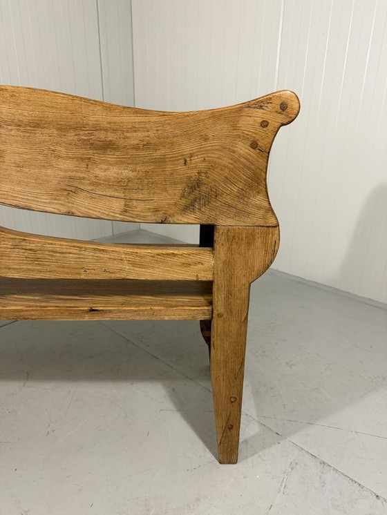 Image 1 of Antique oak bench 1900's