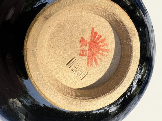 Zeldzaam! Vintage Japans Kobaltblauw Schalen Set | 1 Grote Schaal & 5 Kleine Ondiepe Schalen | – Ceramic (photo 5 of 6)