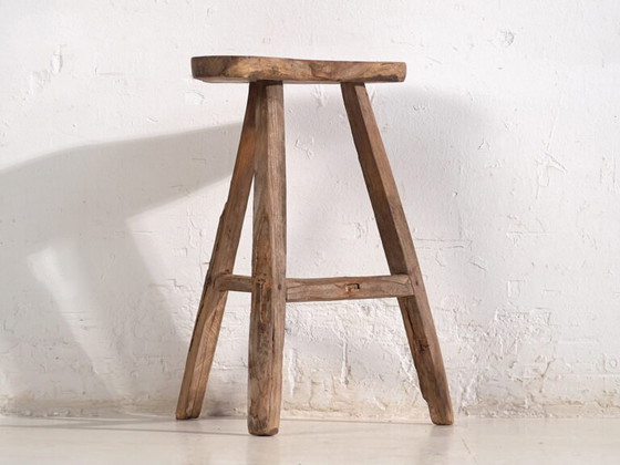 Tabouret asiatique ancien (c.1900) #4 (photo 13 of 39)