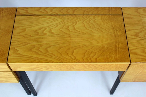 Image 1 of Mid-Century Modular Ash Desk with Mirror from Up Zavody, Czechoslovakia, 1970s