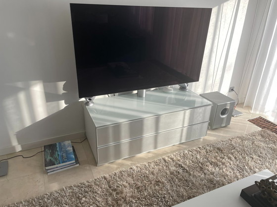 Image 1 of Mueble de TV Spectral Catena blanco/cristal blanco/cromo