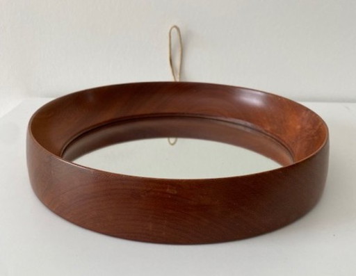 Denemarken Teakhouten Mid Century Spiegel – Wood, Glass (photo 2 of 7)