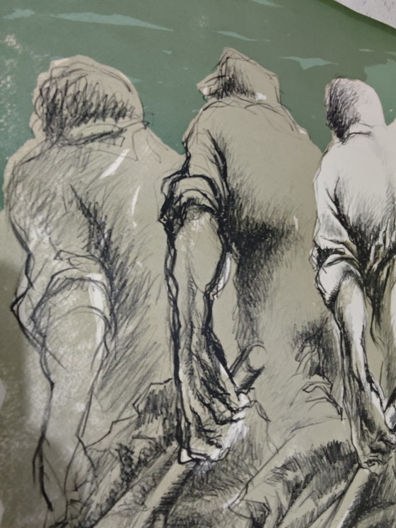 Image 1 of Lithografie von A. Murer, 57/150, handsigniert