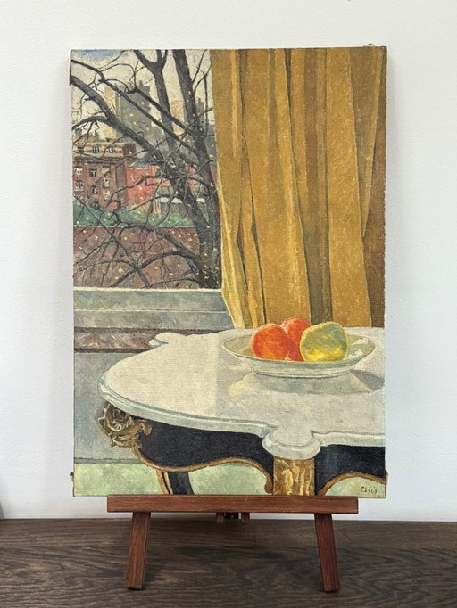 Huile sur toile peinture ancienne 