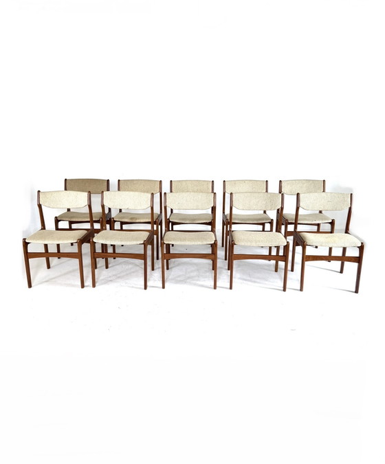 Image 1 of 10x vintage dining chair, Erik Buch '60