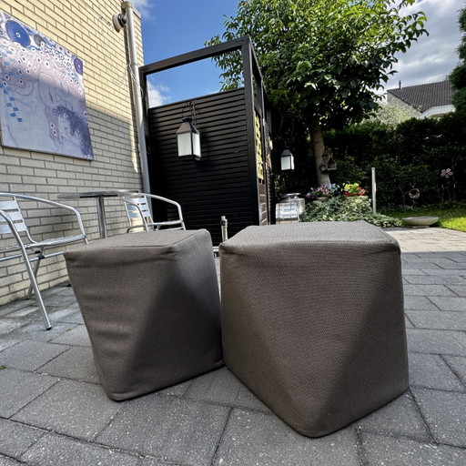 2x Stylish Montis Poufs – hockers en poefs, Textile (photo 2 of 5)