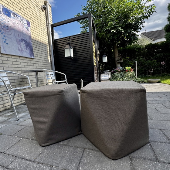 2x Stylish Montis Poufs – Footstools & poufs, Textile (photo 2 of 5)