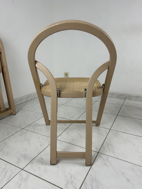 Image 1 of 6x Sedia pieghevole italiana Gigi Sabadin per Crassevig modello Arca