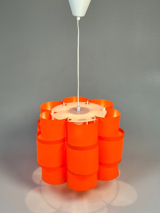 Vintage pendant lamp, Hans Agne Jakobsen, Scan-light, Tn64/410 – Plastic (photo 6 of 15)