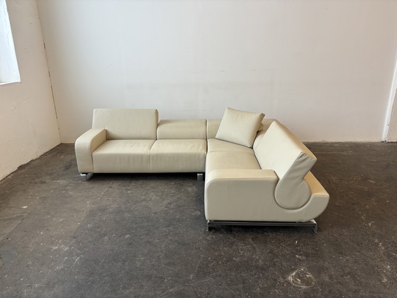 Image 1 of Sofá de diseño Leolux B-Flat, piel, gris-beige