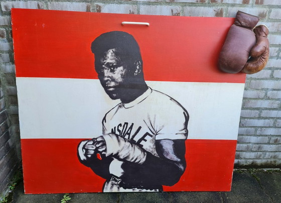 Image 1 of Gemälde von Mohammad Ali auf Holz, 1963