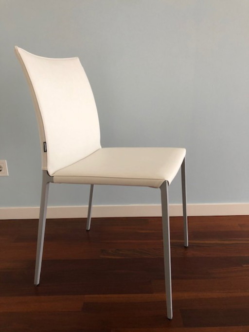 Chair Lia Zanotta, white ecofire, aluminum base - like new