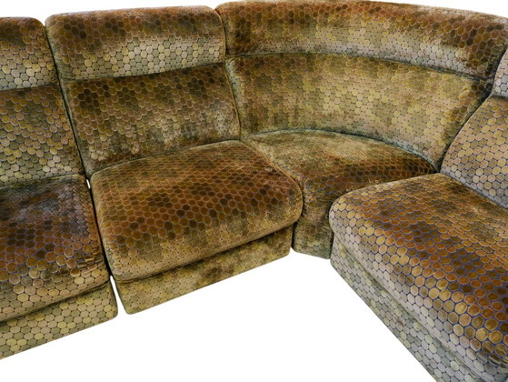 Canapé d'angle modulaire vintage, années 1970 – Canapés d'angle, Textile (photo 5 of 7)