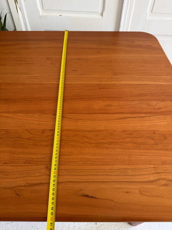 Extendable solid teak dining table, Wood, Brown (photo 12 of 14)