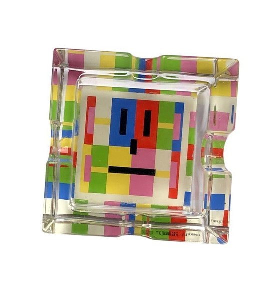 Image 1 of Postmodern design ashtray – Alessandro Guerriero for Ritzenhoff, crystal (1980s–90s)
