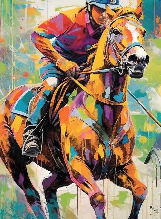 Alberto Ricardo - Polo - Artist's Lithograph – Lithographs & prints, Canvas (photo 6 of 12)