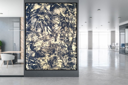 Jürgen Angeler - Golden Palm Crown – schilderijen tekeningen, Canvas