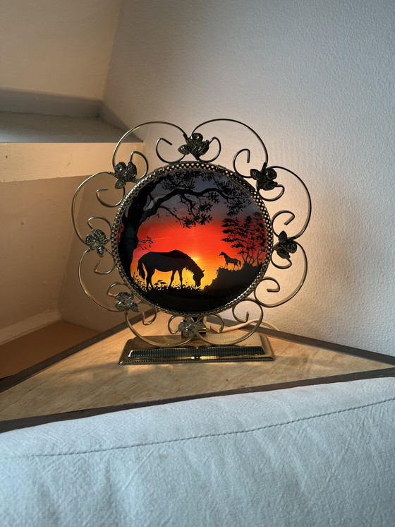 Image 1 of Lampe de cheval vintage des années 1950 ou 1960