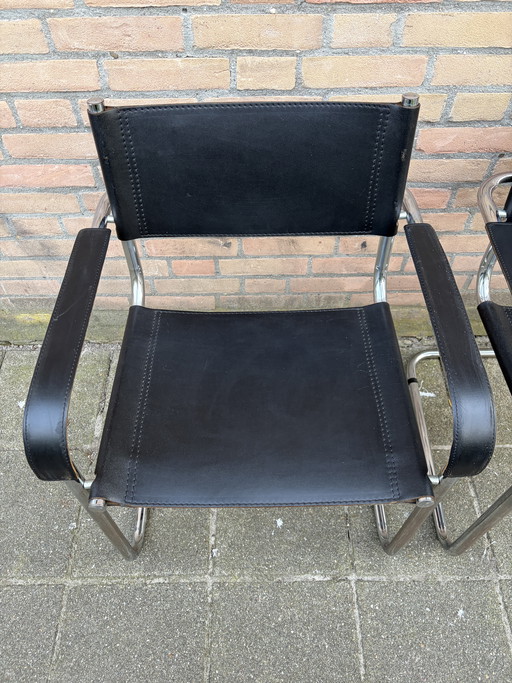 2 chaises traîneaux vintage, ressemblant aux S34 / MG5