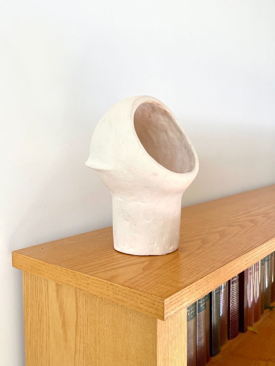 Image 1 of French contemporary ceramic lamp, "Saturno" by Renzo Maar