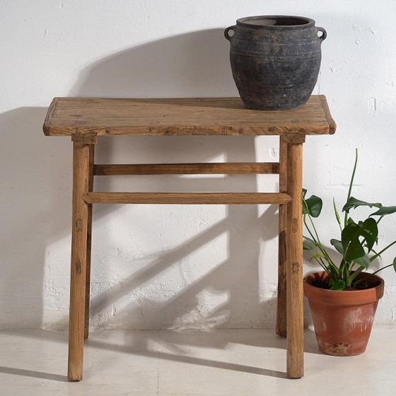 Antieke woonkamer consoletafel (ca. 1920) #18, Hout, Bruin, Rustic (foto 32 van 32)
