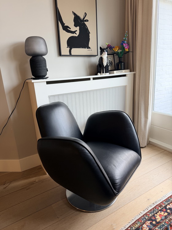 Image 1 of Sedia Topform Pinto in pelle nera