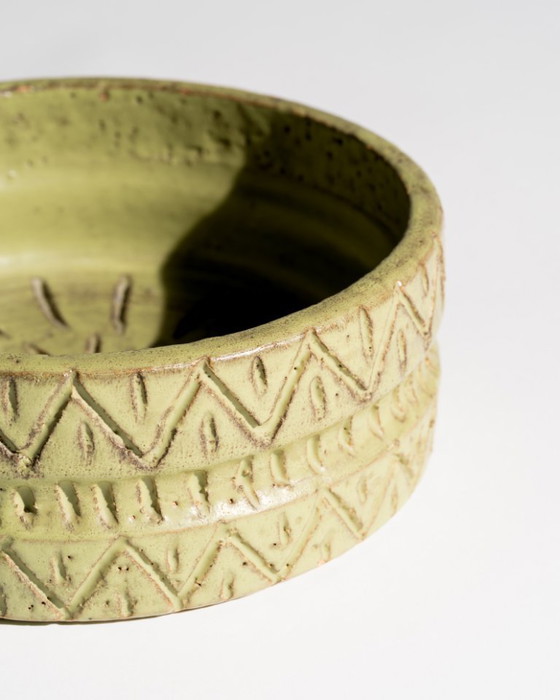 Image 1 of Attributed to Fratelli Fanciullacci Large Sculptural Ceramic Bowl Italy 1950-60s