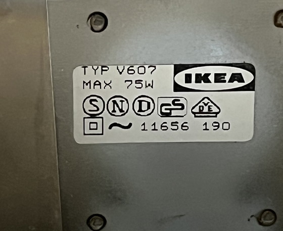 Image 1 of Eighties Ikea chromen wandlamp postmodern 