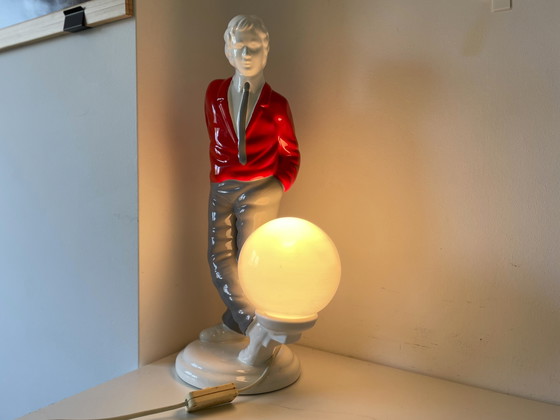 Image 1 of Mid Century Pop Art ceramic statue lamp, 1960s