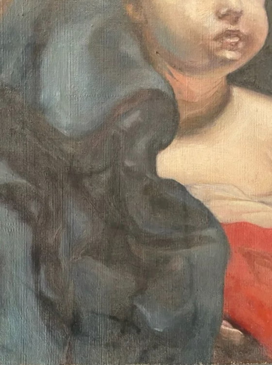 Image 1 of José Vidal Martín "Vidalmar" - Oil on canvas painting from 1921 - wonderful sculpture study