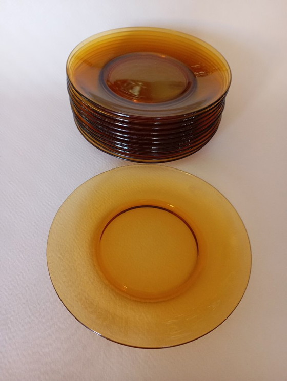 Image 1 of Vereco vintage amber dinner plates