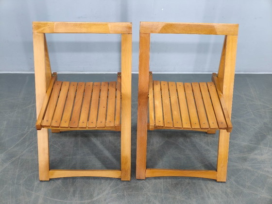 Image 1 of Ensemble de 4 chaises pliantes Trieste d'Aldo Jacober pour Alberto Bazzani