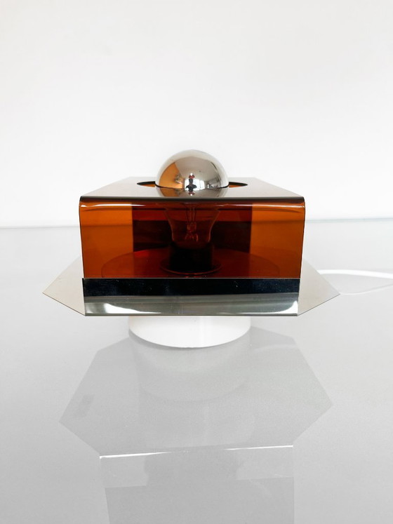 Image 1 of Vintage Dijkstra Space Age Plexiglas Wall Lamp