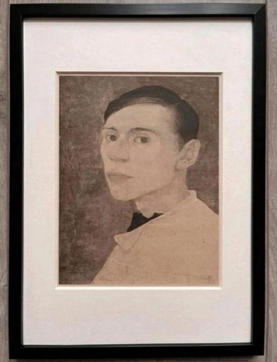 Image 1 of Jan Mankes 1889-1920 / Autorretrato original en heliograbado Jan Mankes 1923
