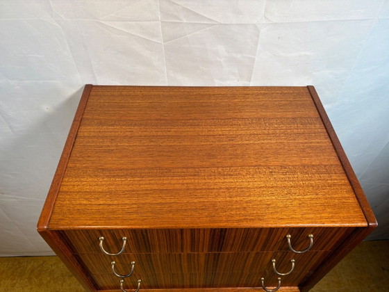 Vintage G-Plan Librenza Tola Bois Tallboy | Années 1950 | E. Gomme. Un superbe exemple de design britannique (photo 6 of 9)